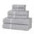 Juno Viscose Cotton Blend Medium Weight Textured Checkered Ribbed Border Hand Towels-106849248-106849253