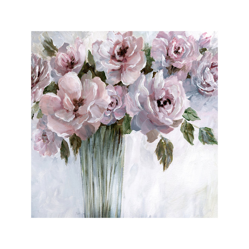 Bouquet Blush by Nan - Wrapped Canvas Painting, 93.98 cm H x 93.98 cm W x 1.91 cm D