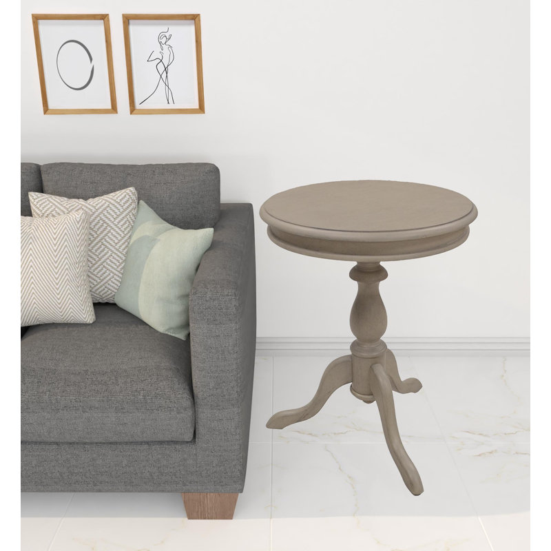 Table de bout à piédestal Hollain, gris