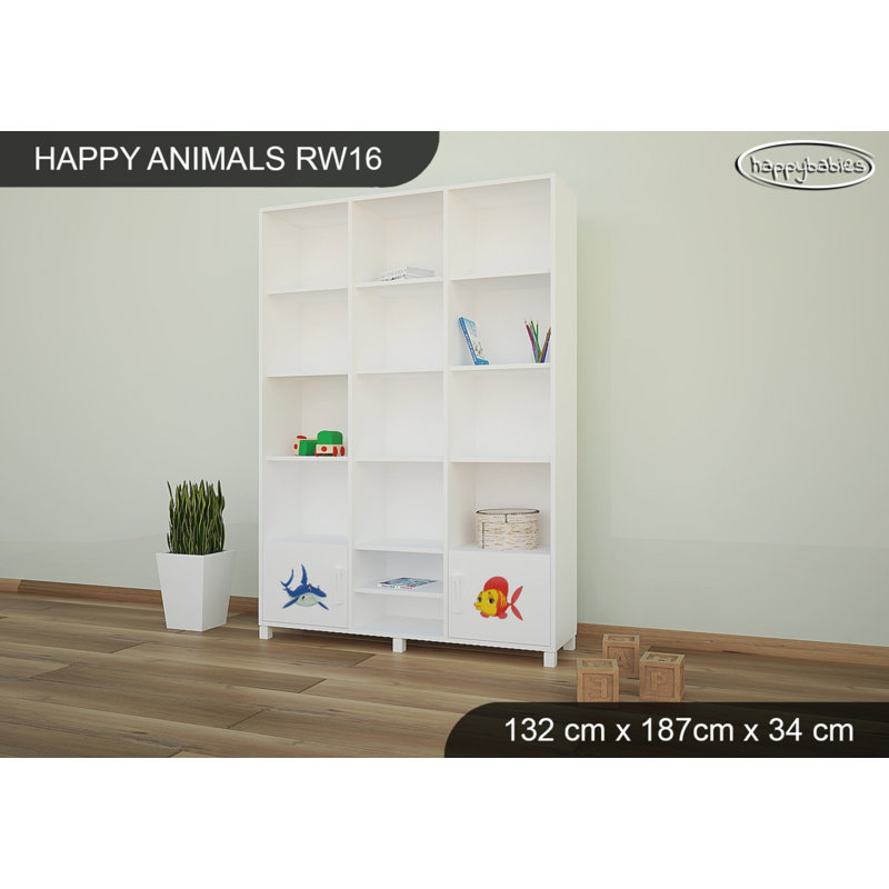 187cm H X 132cm W Kids Bookcase, White