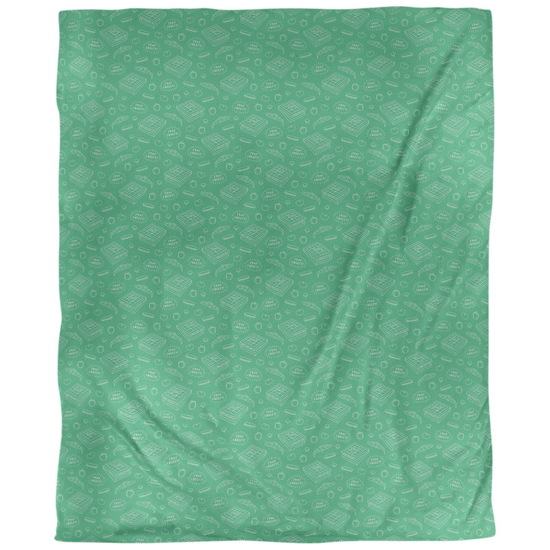 Housse de couette, Microfibre, Housse de couette pour lit simple, Bleu-vert/blanc