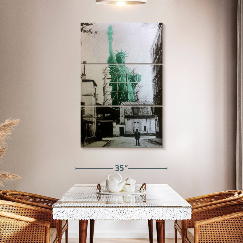Nicci Lady Liberty Construction 1885, H 50 po x l 32 po
