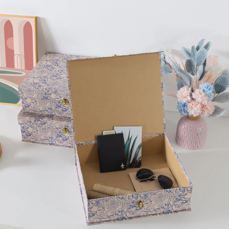 Ekea 3 Piece Decorative Box Set, Aviary Garden