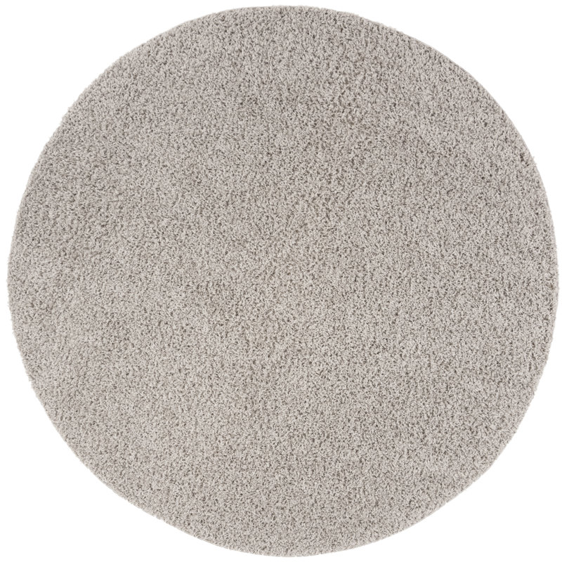 Tapis argenté Lodoga, Rond 6 pi 7 po