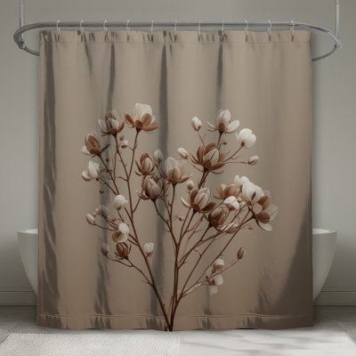 Rideau de douche beige Magnolia