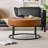 31.5'' Round Upholstered Ottoman with Storage Iron Frame-1053758103