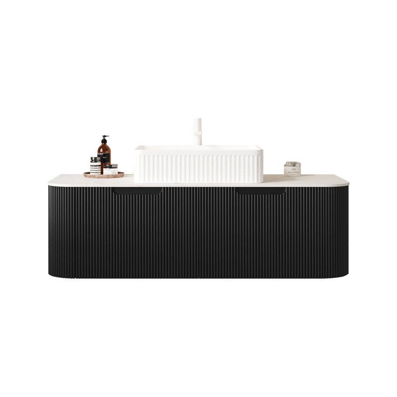 Meuble-lavabo et lavabo de 48 po Dina, 48", Noir