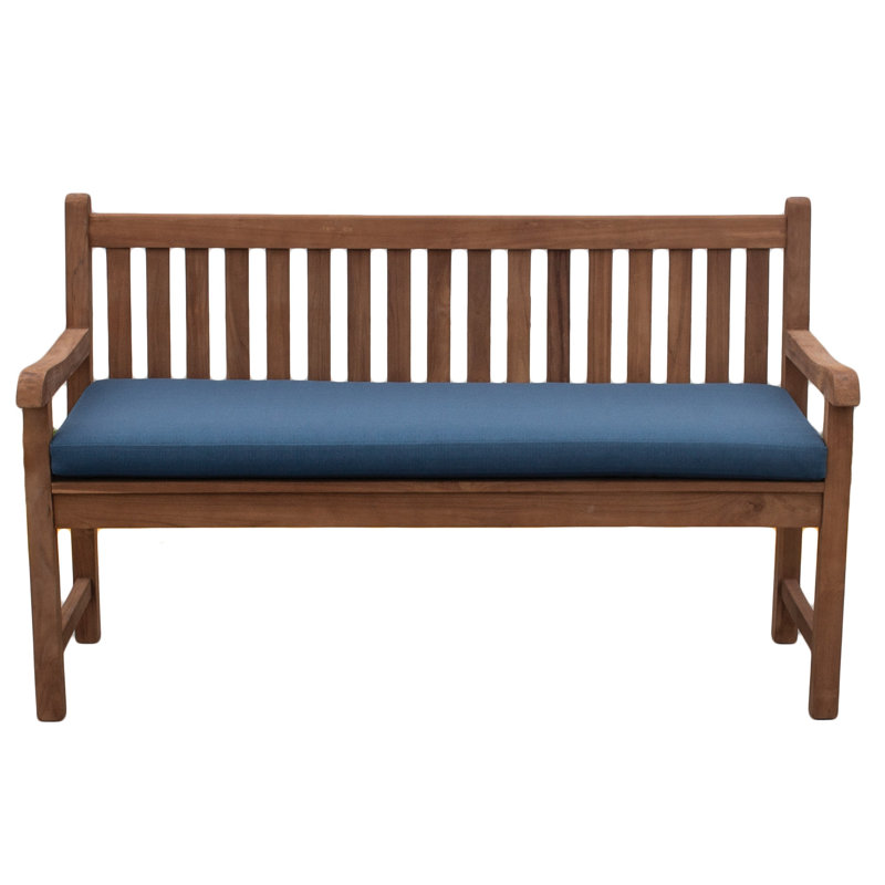 TB Bench Outdoor Cushion, 44"W x 19"L, Bamboo Bay Cobalt