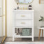 Meuble-lavabo 24 po avec lavabo supérieur, meuble-lavabo moderne avec 2 tiroirs et meuble-lavabo simple
