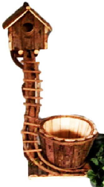 Lola Wood Pot Planter