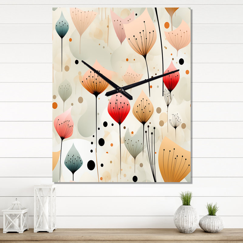 Janeccia - Horloge murale moderne bohémienne et éclectique, Petit