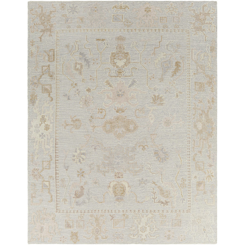 Revere Hand Knotted Oriental Area Rug, Rectangle 10' x 14'