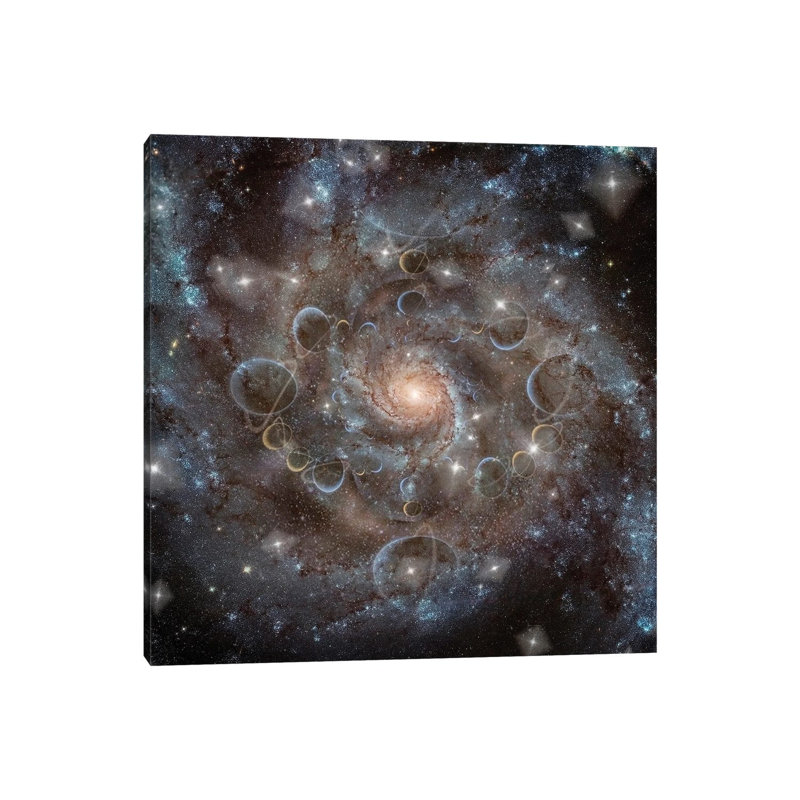 Deep Space Galaxy by Bruce Rolff - Wrapped Canvas Print, 45.72 cm H x 45.72 cm W x 1.91 cm D