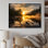 «Misty Morning Over The River with Golden Sunrise I», reproduction sur toile