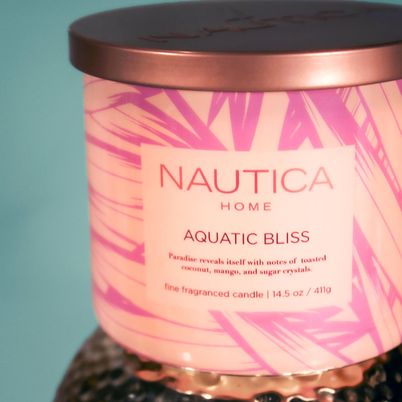 Aquatic Bliss Scented Designer Candle