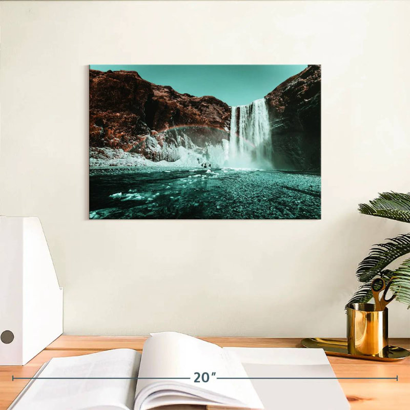 Ravi Waterfall Rainbow Retro Pop, 8" H x 12" W