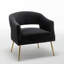 Fauteuil d'appoint en velours Chynna-2015316160