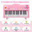37 Keys Cloud Shape Wood Piano With Piano Bench And Diy Sticker For Kids-123031115