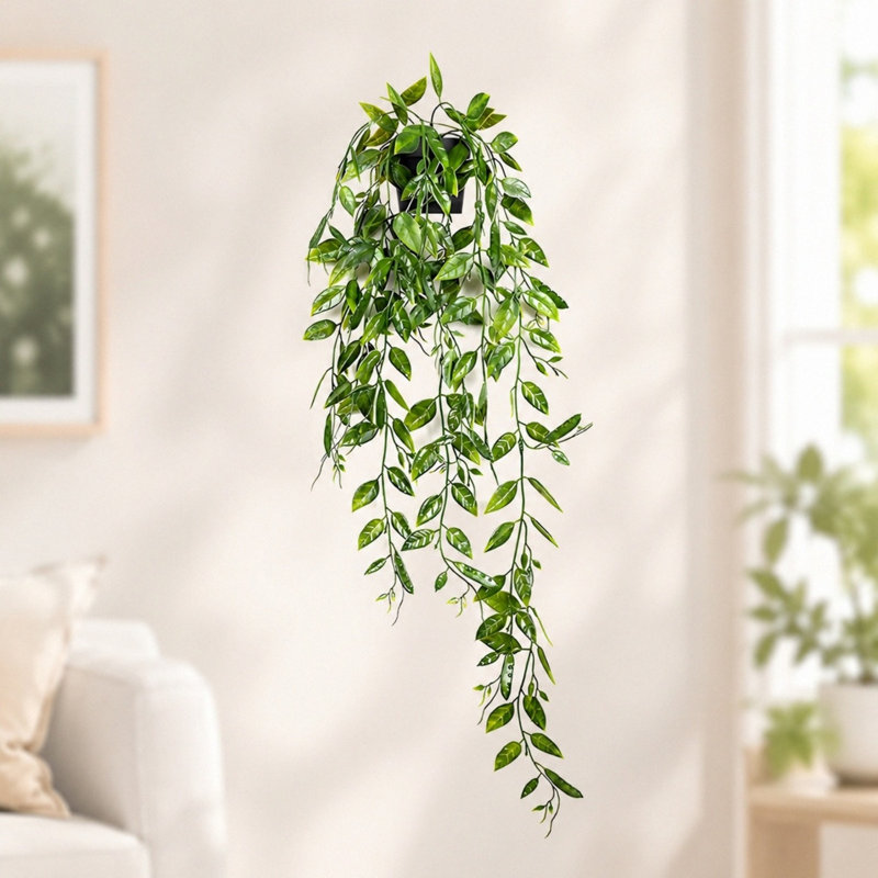 Faux plantes suspendues, petites plantes artificielles en pot pour la décoration intérieure des étagères