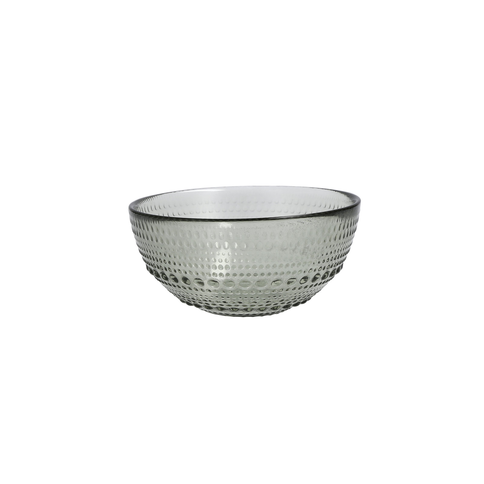 Fortessa Jupiter Vintage Glassware All Purpose Bowl, Smoke Gray