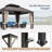 12x14 Hardtop Double-roofed Aluminum Patio Gazebo