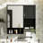 29'' X 28'' Modern Wall Mounted Bathroom Medicine Cabinet, Bathroom Wall Storage Cabinet With Mirror, Over The Toilet Space Saver Cabinet With Towels Bar-224579426