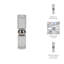 Porte-bougie cylindrique moderne en verre pour décoration de table - Porte-bougie sculptural décoratif pour entrée ou salon - Argent-643344865-643344871