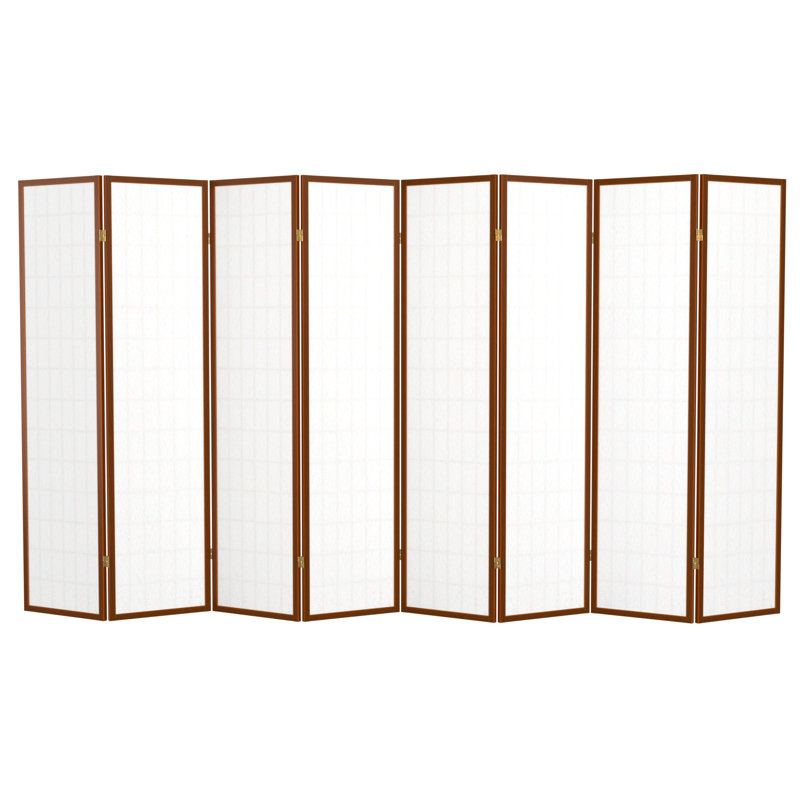 Paravent Shoji pliable Alex 70'' H, Noyer, 8