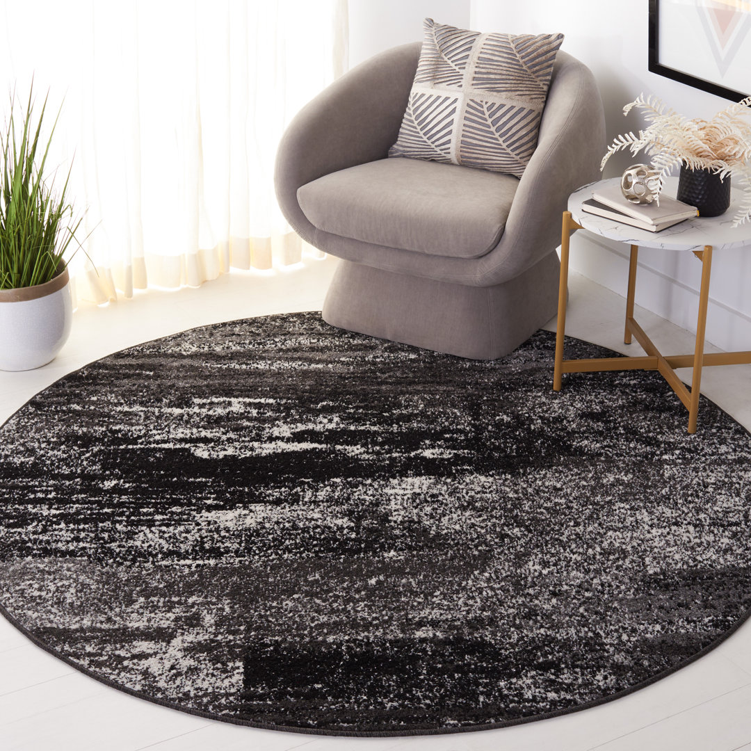 Kittredge Hooked Silver/Black Rug