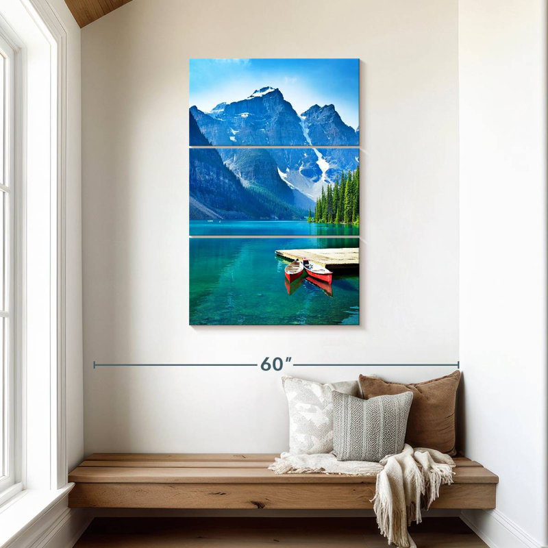 Alvord Canoe Dock At Banff Lake, 45" H x 28" W