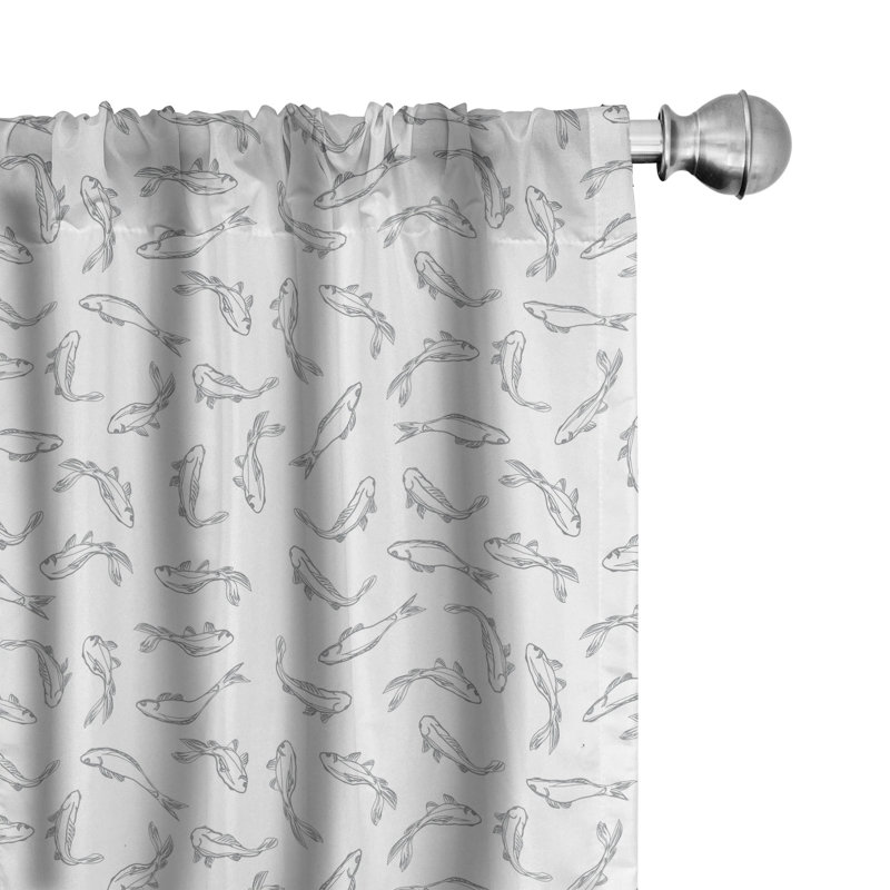 Semi-Sheer Rod Pocket Sliding Panel, 28" x 63"