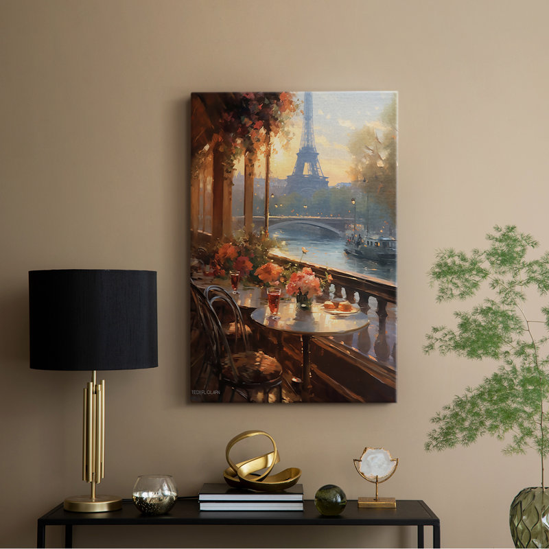 Paysages de la série Cccxxiv - Toile tendue avec châssis de qualité supérieure - Prêt à être accroché, H 12 po x l 8 po