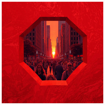 Red City Sunset Duvet Covers