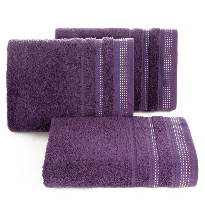 Itzael Midweight Jacquard Hand Towel, Grape