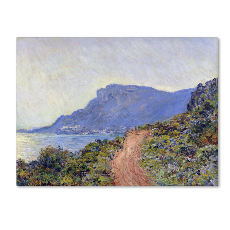 Claude Monet 'La Corniche Near Monaco' Canvas Art in 14" x 19"