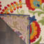 Tapis intérieur/extérieur Bernia floral ivoire/rouge/vert-62732046