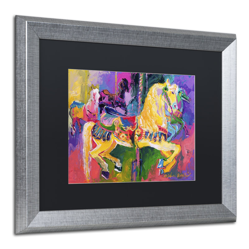 « artcar 2 », reproduction sur toile, H 16 po x l 20 po x P 0,5 po, Noir, Cadre argenté