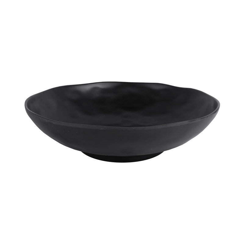 Elite Global Solutions Zen Melamine Serving Bowl, Black