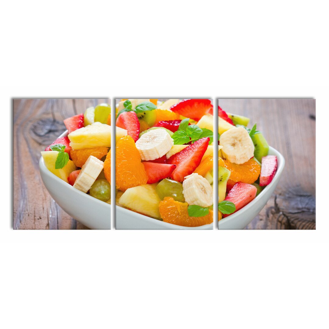 3-tlg. Leinwandbilder-Set Fruit Salad