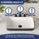 DeerValley Ally 19'' x 12'' Drop-In Bathroom Sink Semi-Recessed Vessel Sink Rectangular Above Counter Basin