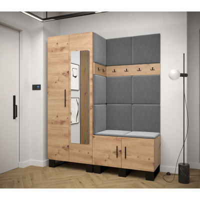 Adriane Hall Tree with Bench and Shoe Storage