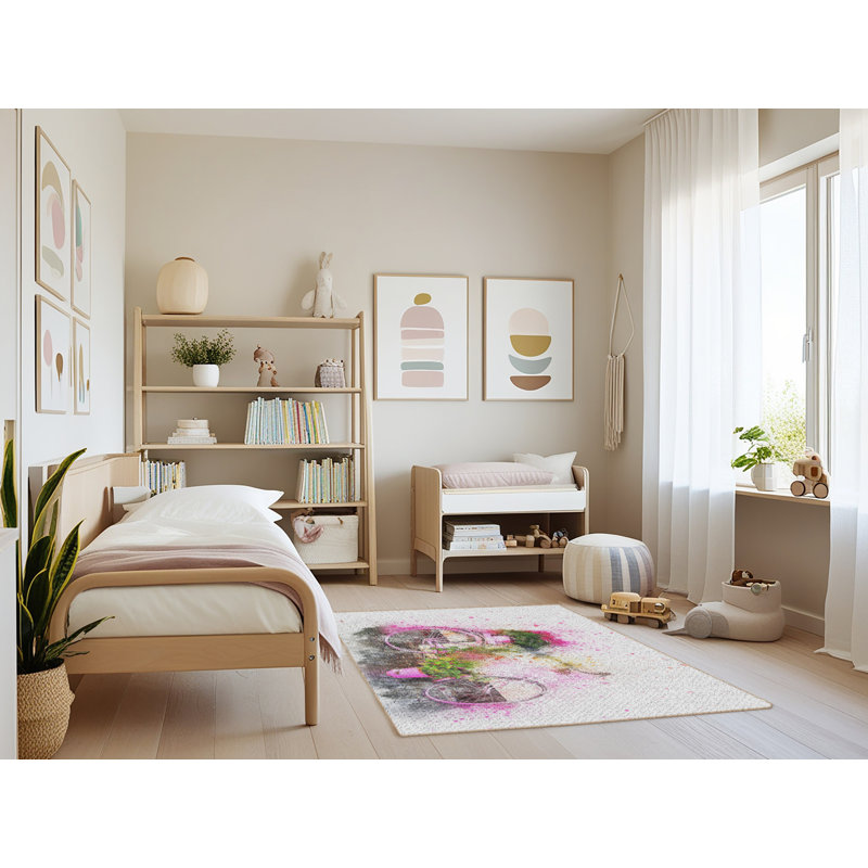 Tapis vélo rose, Rectangle 3 pi x 5 pi