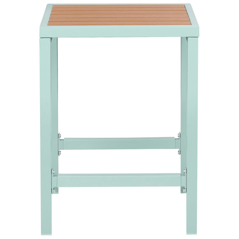 Garden Bar Chair AVETRANA Metal Light Green