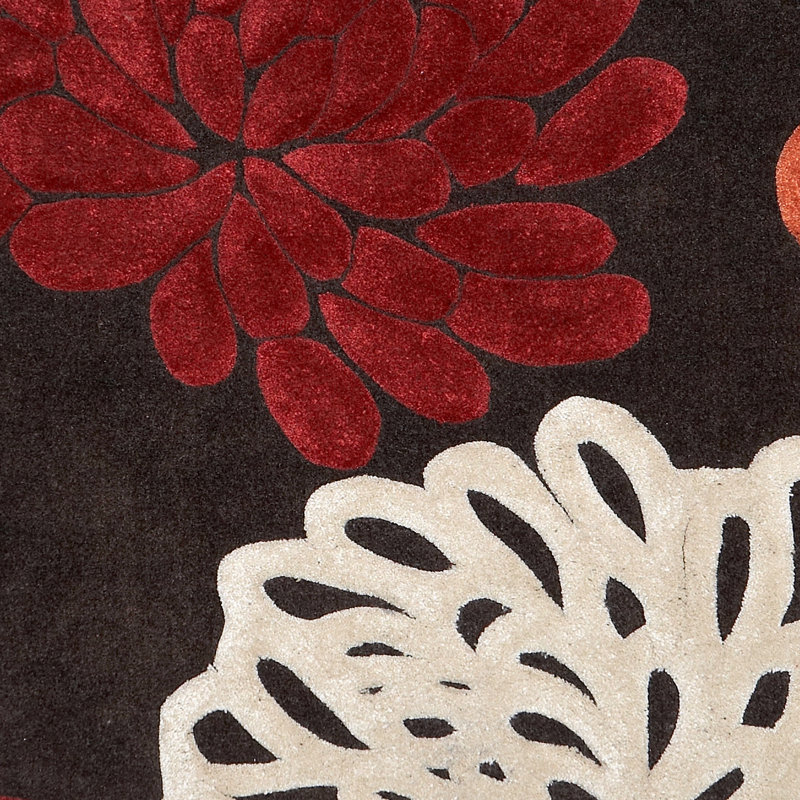 Marisela Handmade Rug Chocolate And Garnet, Rectangle 8' x 10'