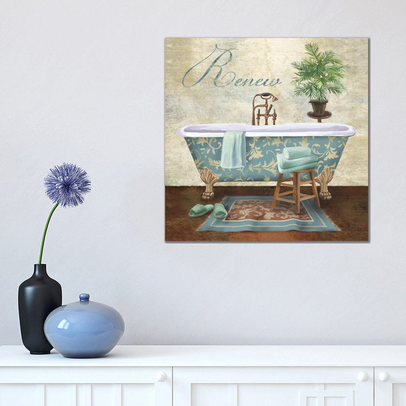 Bath Renew by Conrad Knutsen - Wrapped Canvas Gallery-Wrapped Canvas Giclée, 45.72 cm H x 45.72 cm W