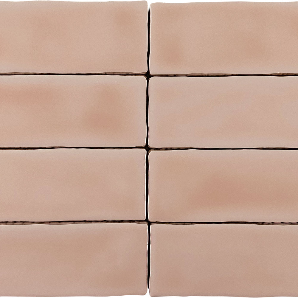 Lake Como 2" x 10" Glossy Tile, Rosa
