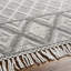 Angelene tissé à plat à motif géométrique recyclé P.E.T. Tapis intérieur / extérieur gris-2094737955