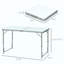 Table de camping pliante portative en aluminium facile à nettoyer