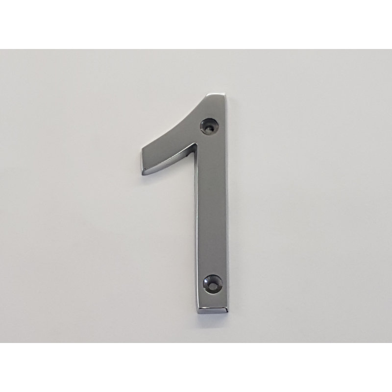 Makale 26.67cm H Reflective Metal House Number, 1