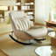 Chaise berçante moderne rembourrée-105259549